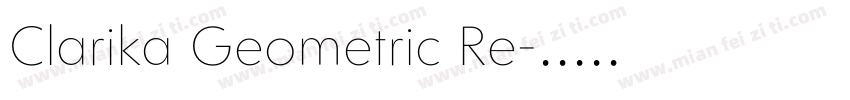 Clarika Geometric Re字体转换